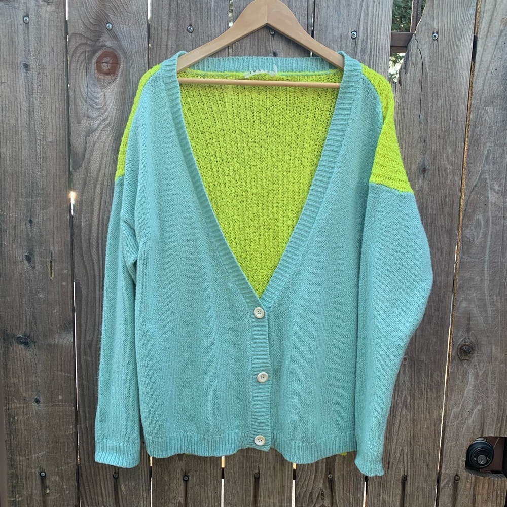 Neon Oversized Cardigan